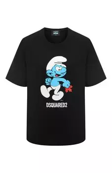 Хлопковая футболка Dsquared2 x The Smurfs Dsquared2