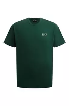 Хлопковая футболка EA7