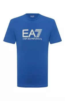 Хлопковая футболка EA7