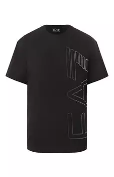 Хлопковая футболка EA7