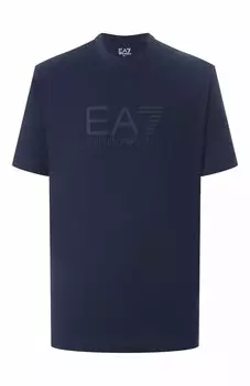 Хлопковая футболка EA7
