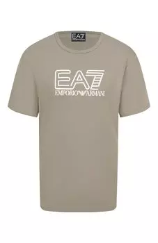 Хлопковая футболка EA7