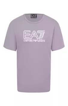 Хлопковая футболка EA7