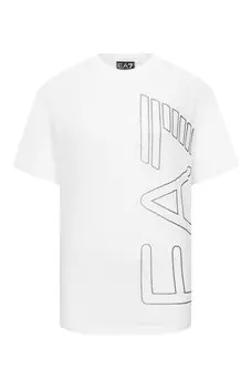 Хлопковая футболка EA7