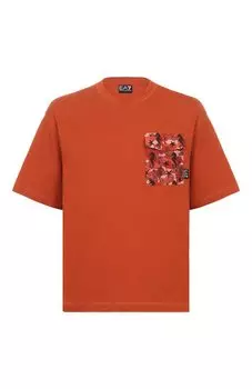 Хлопковая футболка EA7