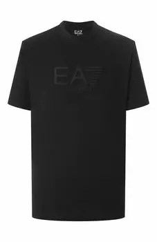 Хлопковая футболка EA7