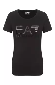 Хлопковая футболка EA7