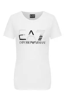 Хлопковая футболка EA7