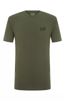Хлопковая футболка EA7