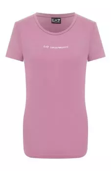 Хлопковая футболка EA7