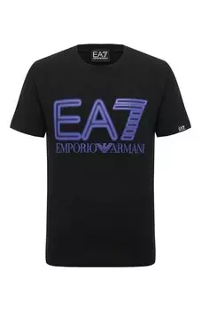 Хлопковая футболка EA7