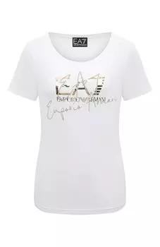 Хлопковая футболка Ea 7