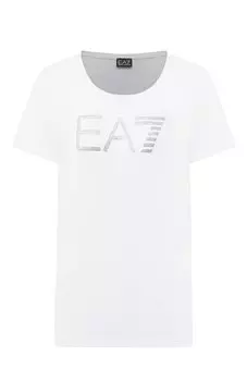 Хлопковая футболка EA7