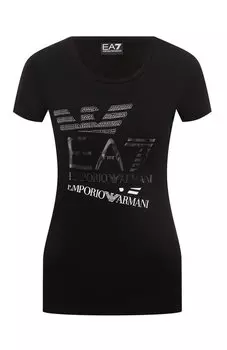 Хлопковая футболка EA7