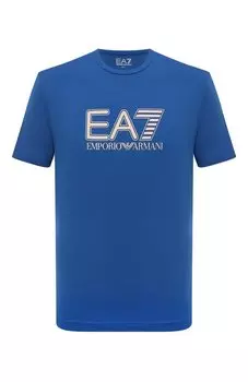 Хлопковая футболка EA7
