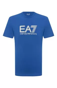 Хлопковая футболка EA7