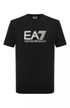 Хлопковая футболка EA7