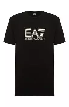 Хлопковая футболка EA7