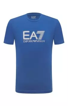 Хлопковая футболка EA7