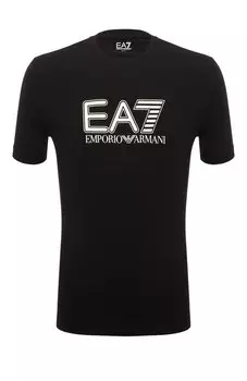 Хлопковая футболка EA7