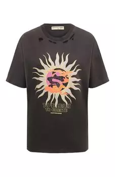 Хлопковая футболка Electric&Rose