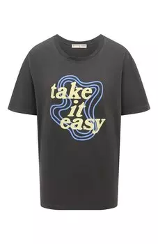 Хлопковая футболка Electric&Rose