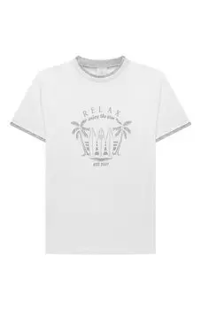 Хлопковая футболка Eleventy