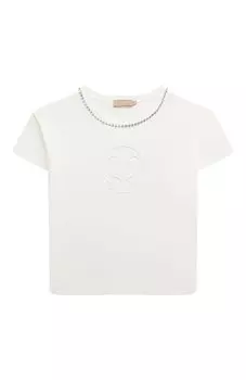 Хлопковая футболка Elie Saab junior