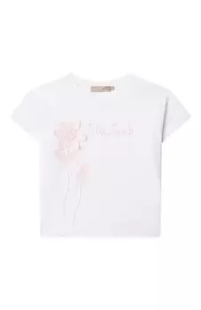 Хлопковая футболка Elie Saab junior