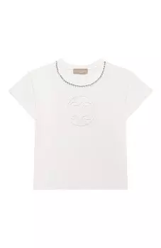 Хлопковая футболка Elie Saab junior