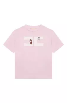 Хлопковая футболка Elisabetta Franchi La Mia Bambina