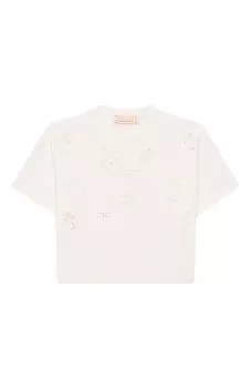 Хлопковая футболка Elisabetta Franchi La Mia Bambina