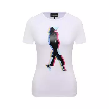 Хлопковая футболка Emporio Armani