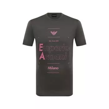 Хлопковая футболка Emporio Armani