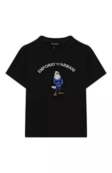 Хлопковая футболка Emporio Armani