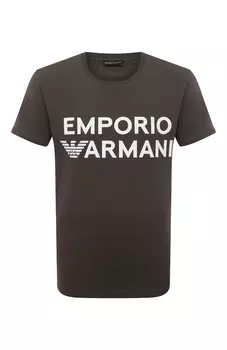 Хлопковая футболка Emporio Armani