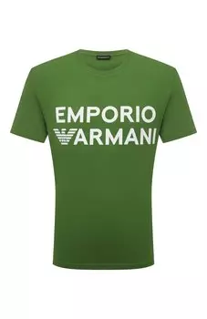Хлопковая футболка Emporio Armani
