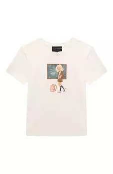 Хлопковая футболка Emporio Armani