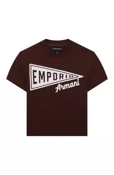Хлопковая футболка Emporio Armani