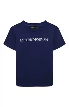 Хлопковая футболка Emporio Armani