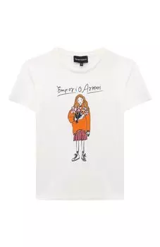 Хлопковая футболка Emporio Armani