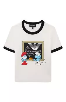 Хлопковая футболка Emporio Armani