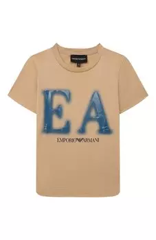 Хлопковая футболка Emporio Armani