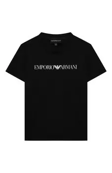 Хлопковая футболка Emporio Armani