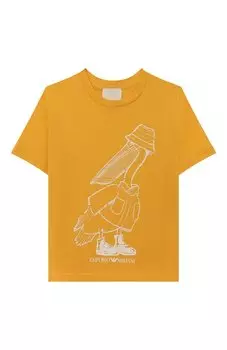 Хлопковая футболка Emporio Armani