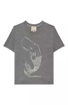 Хлопковая футболка Emporio Armani