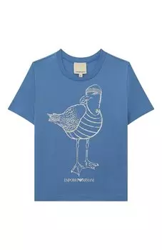 Хлопковая футболка Emporio Armani