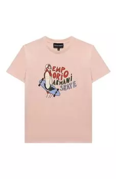 Хлопковая футболка Emporio Armani