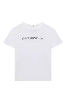 Хлопковая футболка Emporio Armani