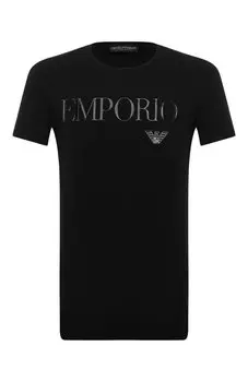 Хлопковая футболка Emporio Armani